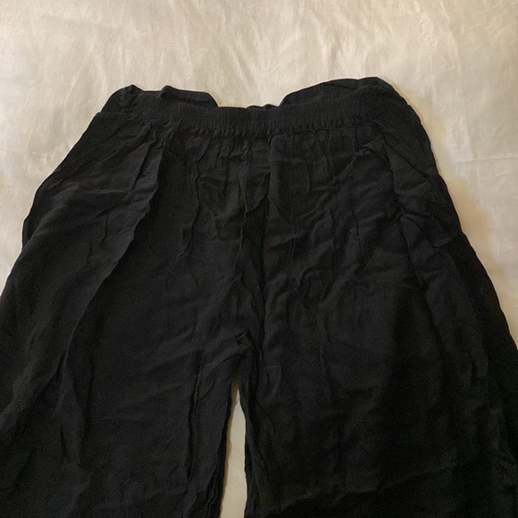 High rise super flare flowey black pants - Picture 4 of 4
